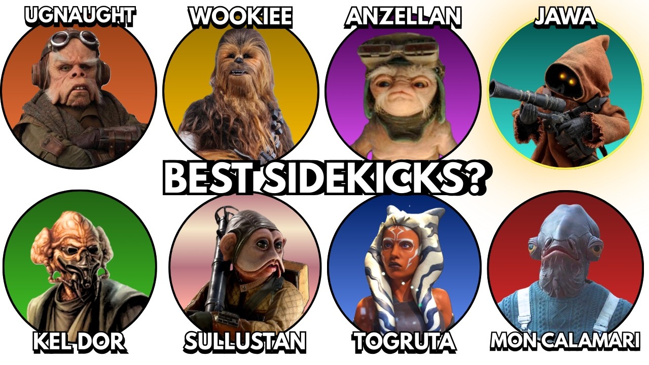 Ranking The 8 Star Wars Alien Species You'd Actually Want to Have as Side Kick!