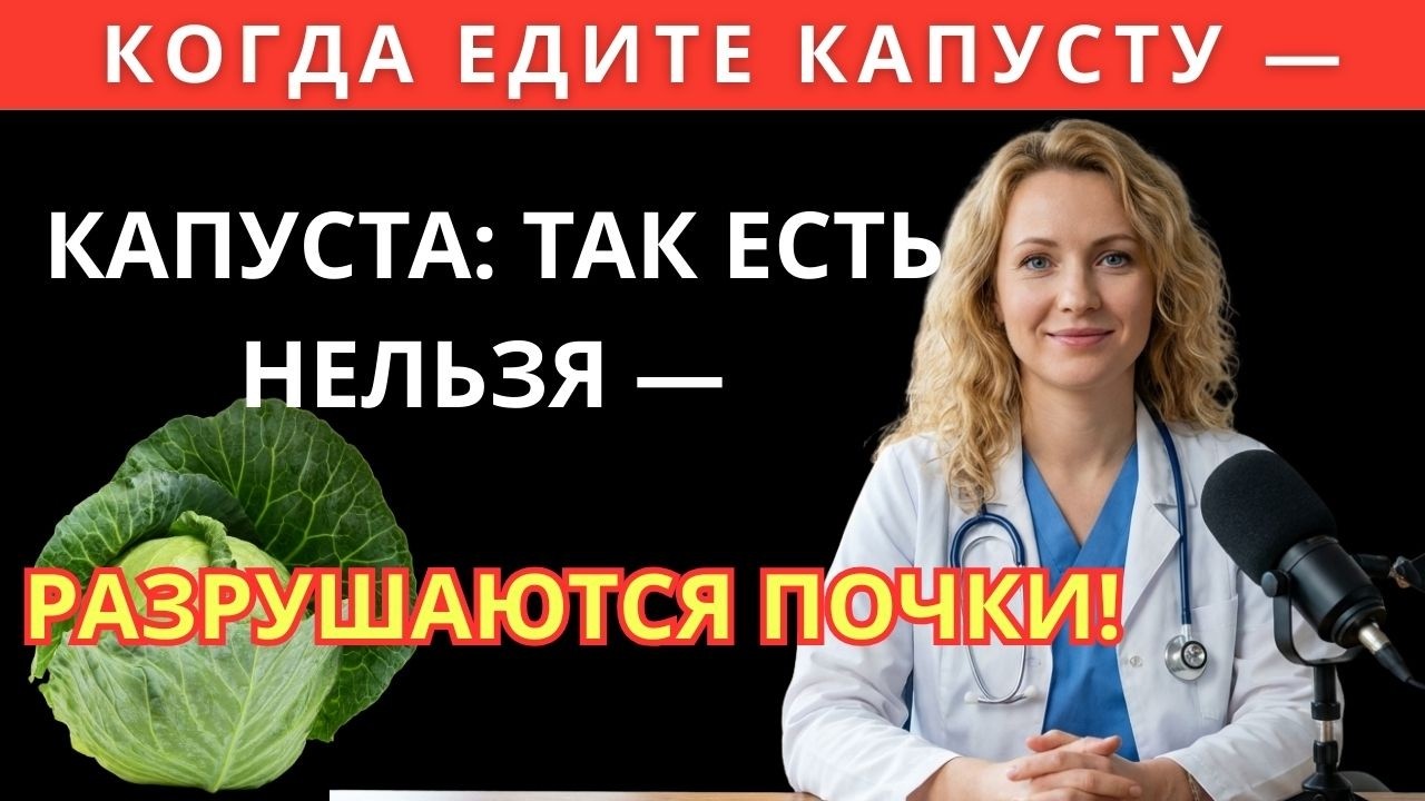 Капуста может быть тяжёлой для почек, если сочетать её так