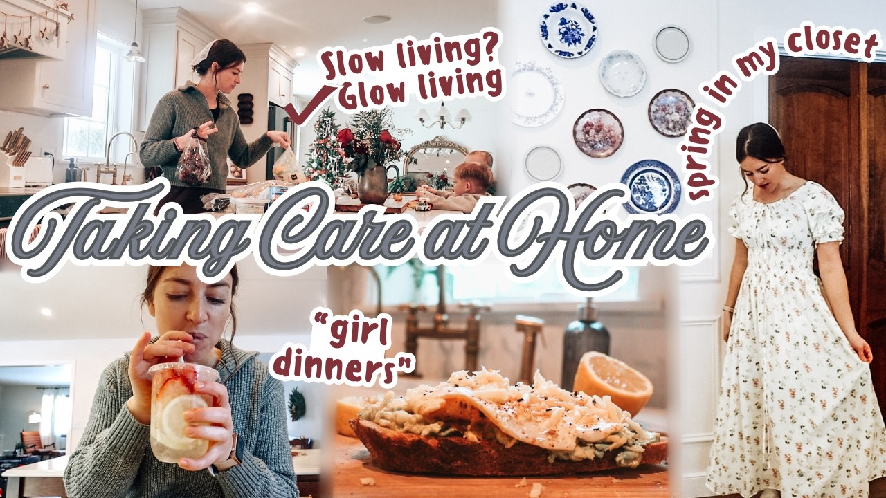 Adjusting my Speed: girl dinners, spring dresses + homemaking AS self-care! | Homemaking by Heart
