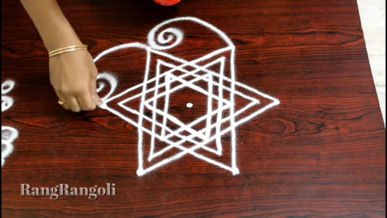 Easy Daily Kolams with 3*2 dots | Simple Rangoli Designs | Latest Muggulu | RangRangoli