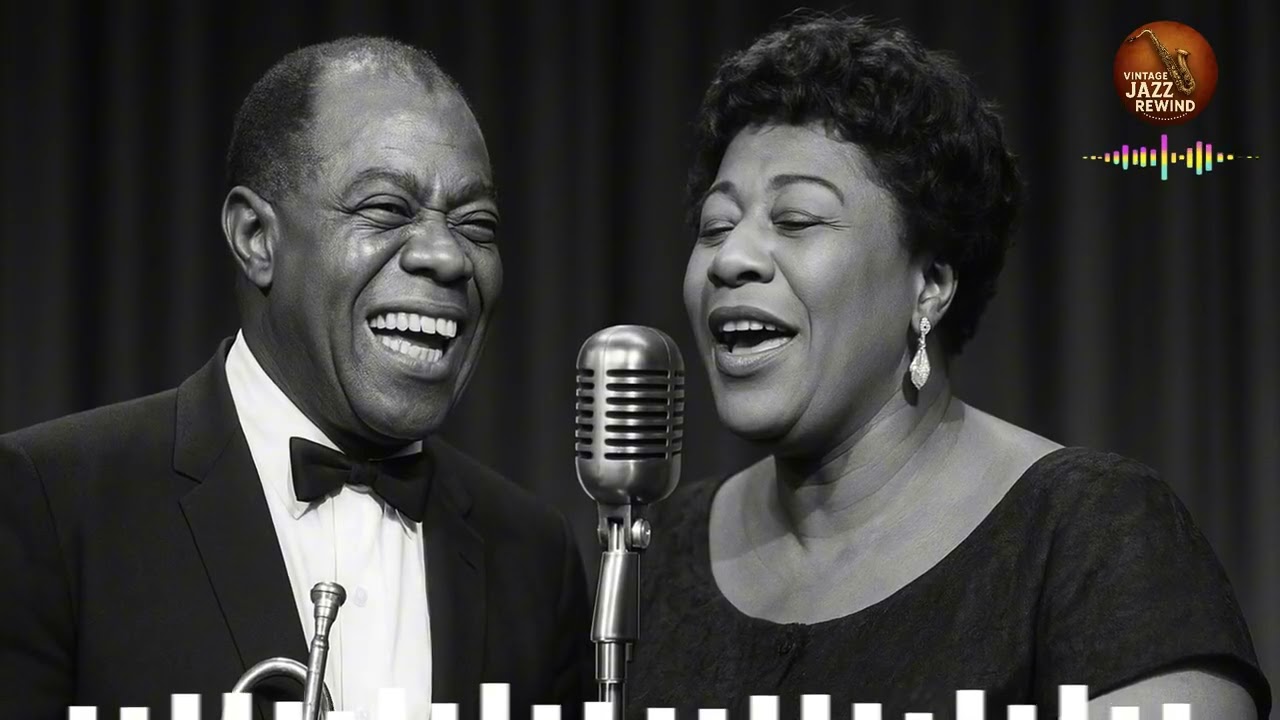 Jazz Songs 50's 60's 70's 🎷The BEST of Louis Armstrong & Ella Fitzgerald