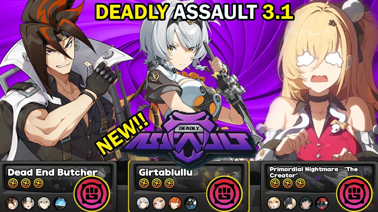 NEW Deadly Assault | Anton, S0 Anby & Cissia | 9⭐Clear + Adversity | Zenless Zone Zero ZZZ 3.1【ゼンゼロ】