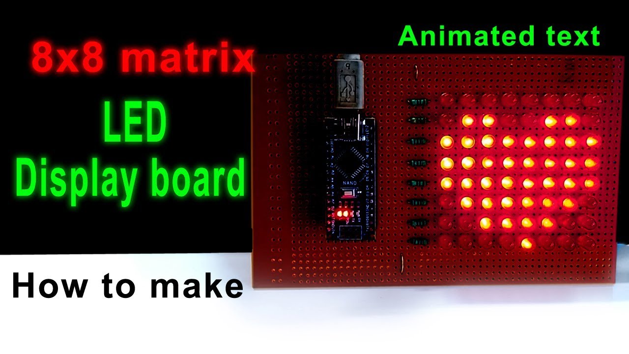 How to make LED display board at home