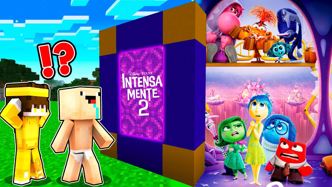 ¡Encontramos un PORTAL al MUNDO de INTENSAMENTE 2 en Minecraft! 😱 | DIMENSION DE INSIDE OUT 2