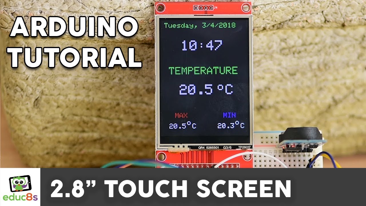 Учебное пособие по сенсорному ЖК-дисплею Arduino TFT (драйвер ILI9341 2,8 дюйма), также для ESP32