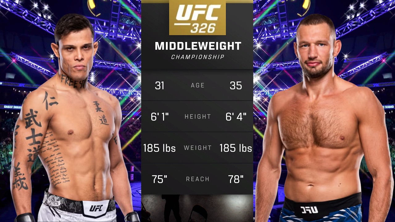 Caio Borralho vs Reinier de Ridder Full Fight - UFC 5 Fight Night