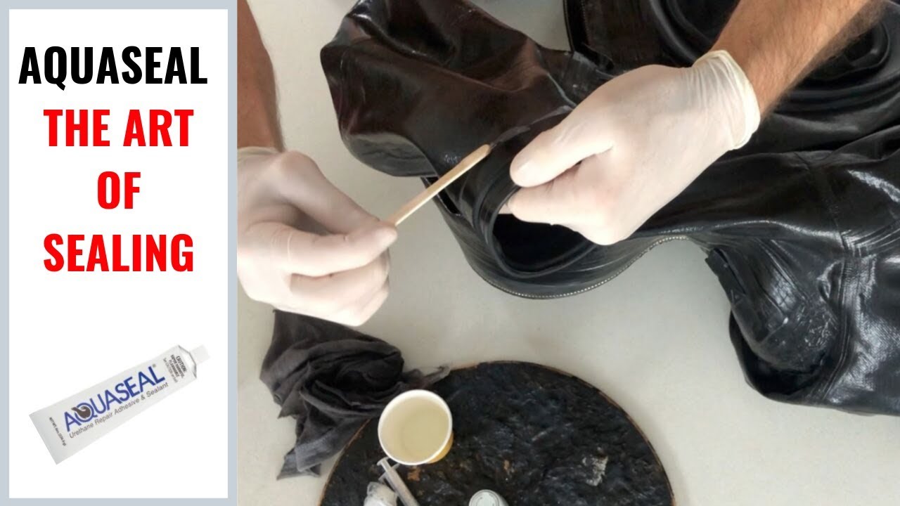 Working with Aquaseal sealing leaks on drysuit