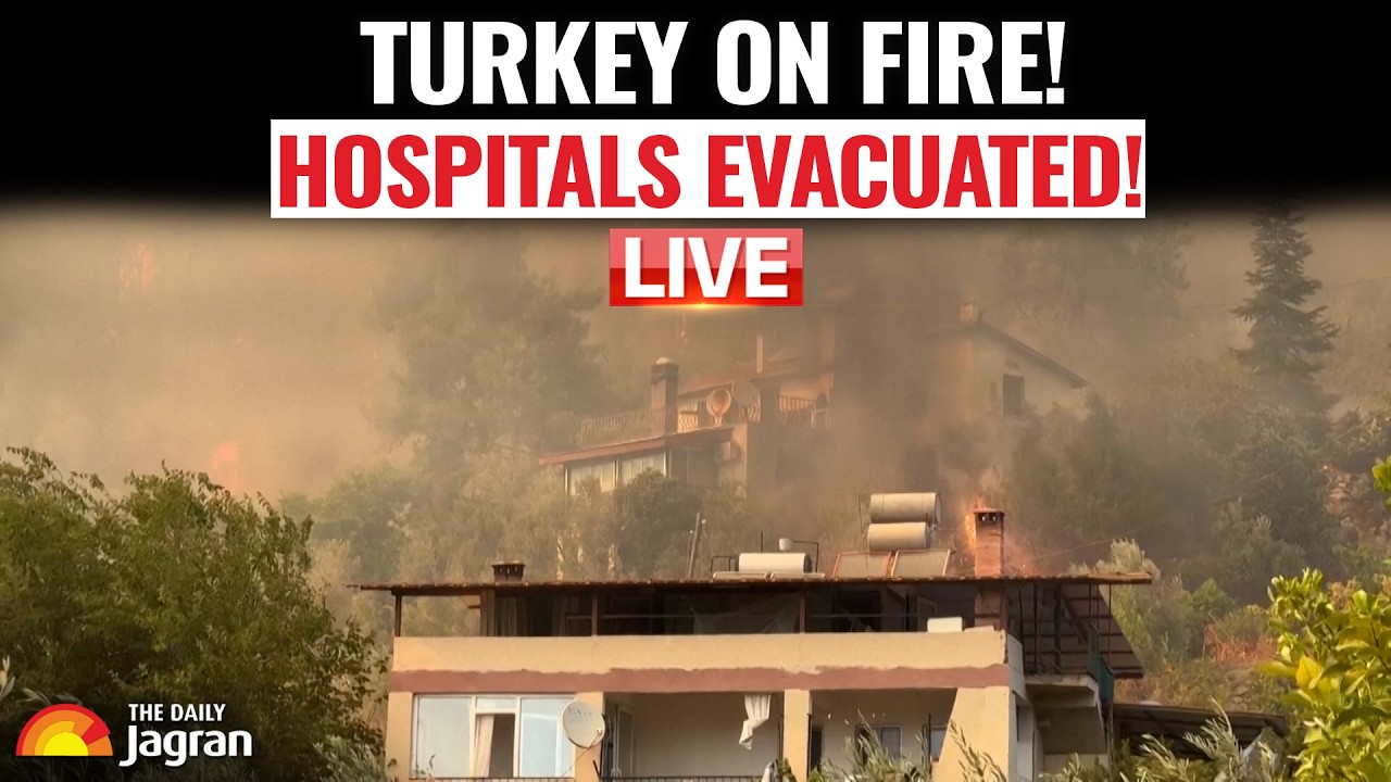 RAGING INFERNO! Wind-Driven Wildfire Threatens Hospital & Homes in Muğla!