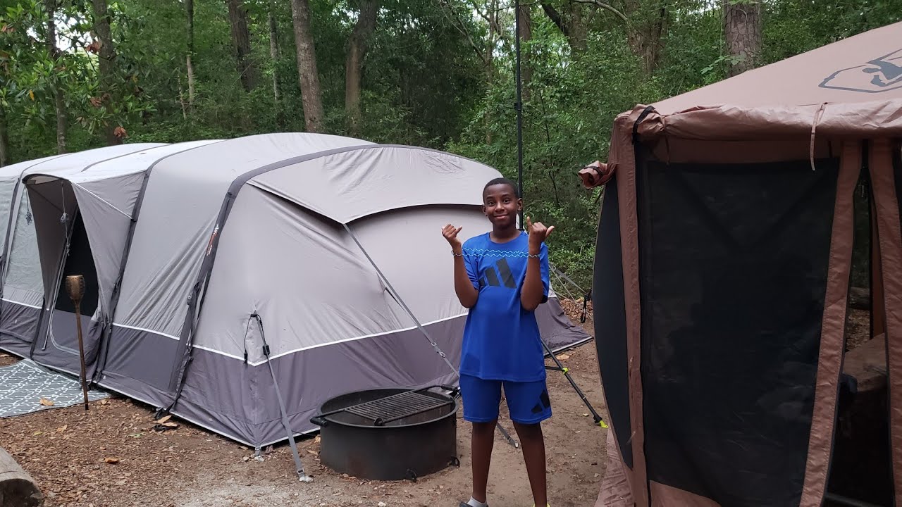 Camping on the primitive side of Myrtle Beach State Park (No Electricity)