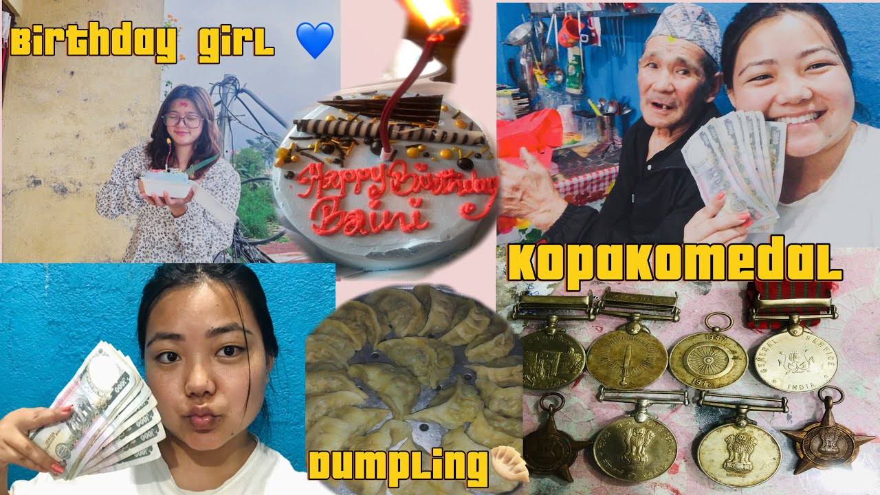 MOMO PARTY WITH MY FAMILY/ BAINI KO BIRTHDAY 🥳/KOPA KO MEDAL🏅/AnjalaRai#anjalarai#subscribe