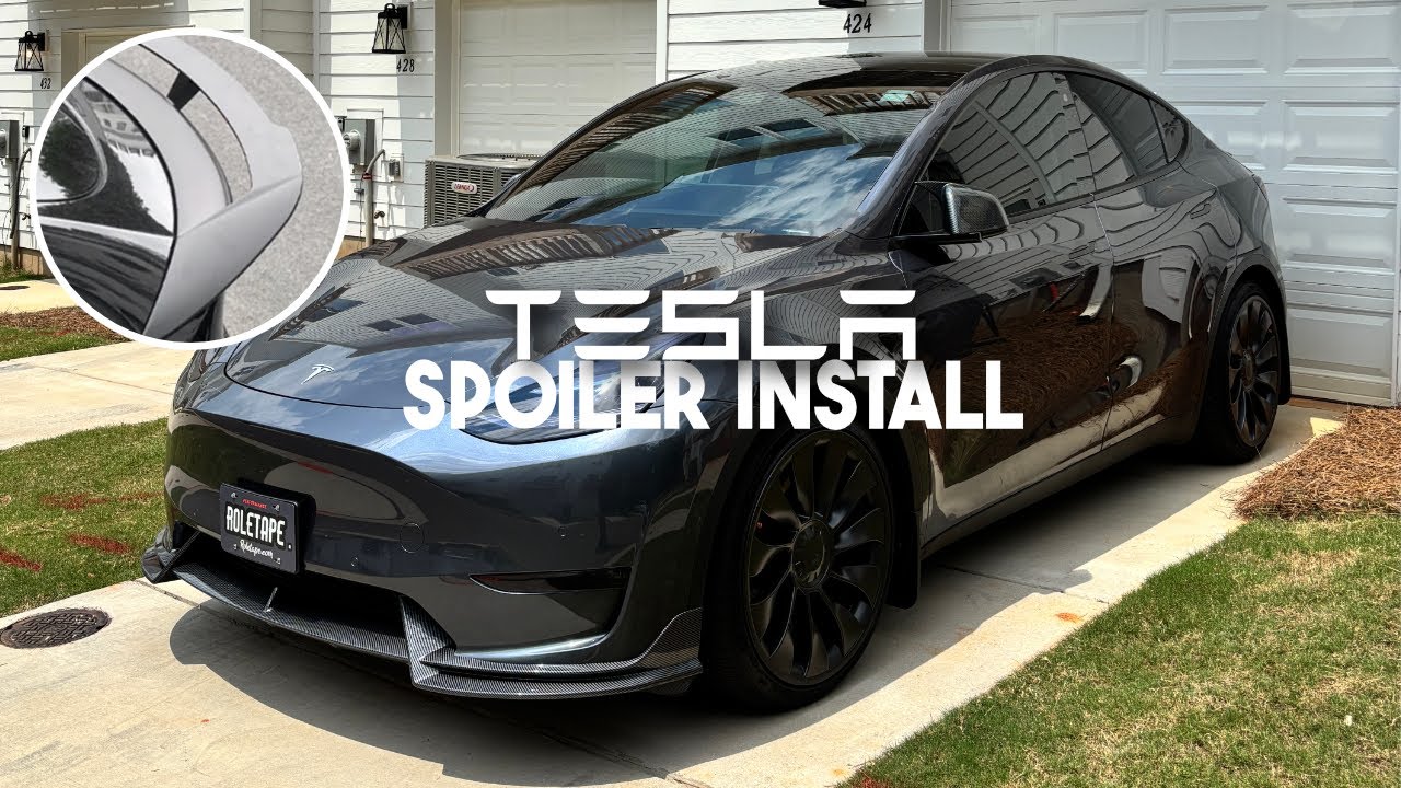 Tesla Model Y Performance | Carbon Fiber Spoiler install