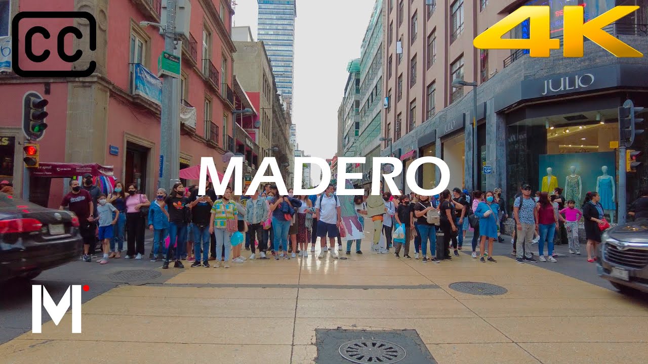 [ 4K ] Madero una calle con muchas tiendas atractivas | Mexico city asmr walking 2022