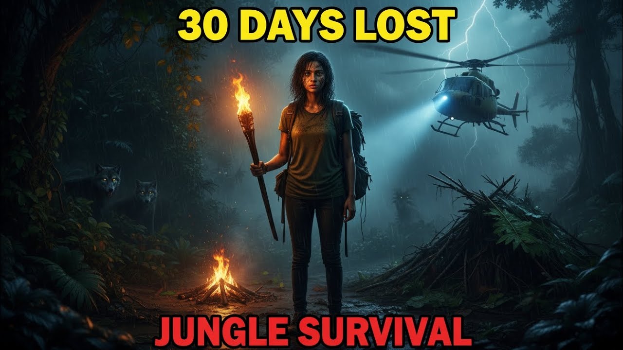 30 Days Lost in Jungle 😱 | 19 साल की लड़की की Real Survival Story' 