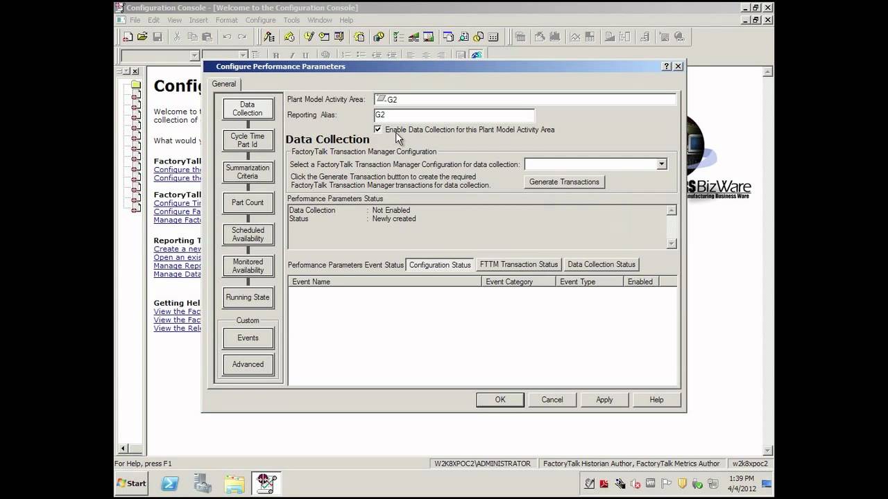 FactoryTalk Metrics: Standard Configuration