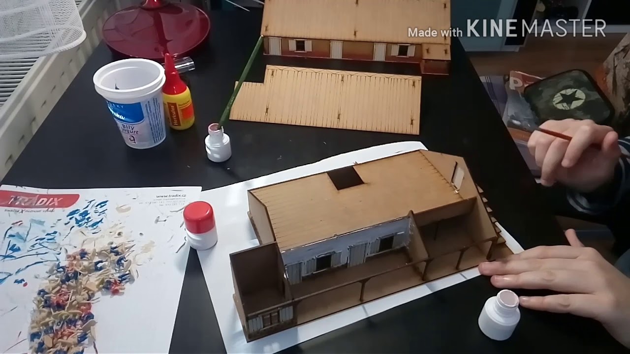 ITALERI Rorke's Drift barvení domu