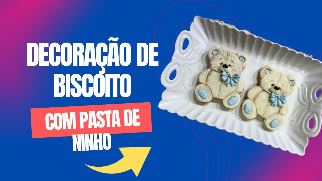 Decorando Biscoito com Pasta de Leite Ninho