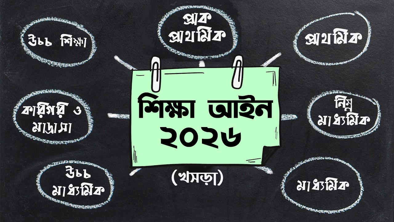 নতুন শিক্ষা আইনের (খসড়া) গুরুত্বপূর্ণ পয়েন্টগুলো বে । New Education Act (Draft) -2026 l MESBD