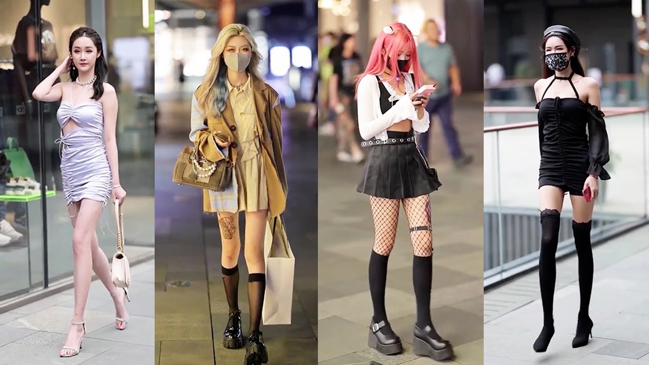 Mejores Street Fashion Tik Tok 2021 | Hottest Chinese Girls Street Fashion Style 2021 Ep.82