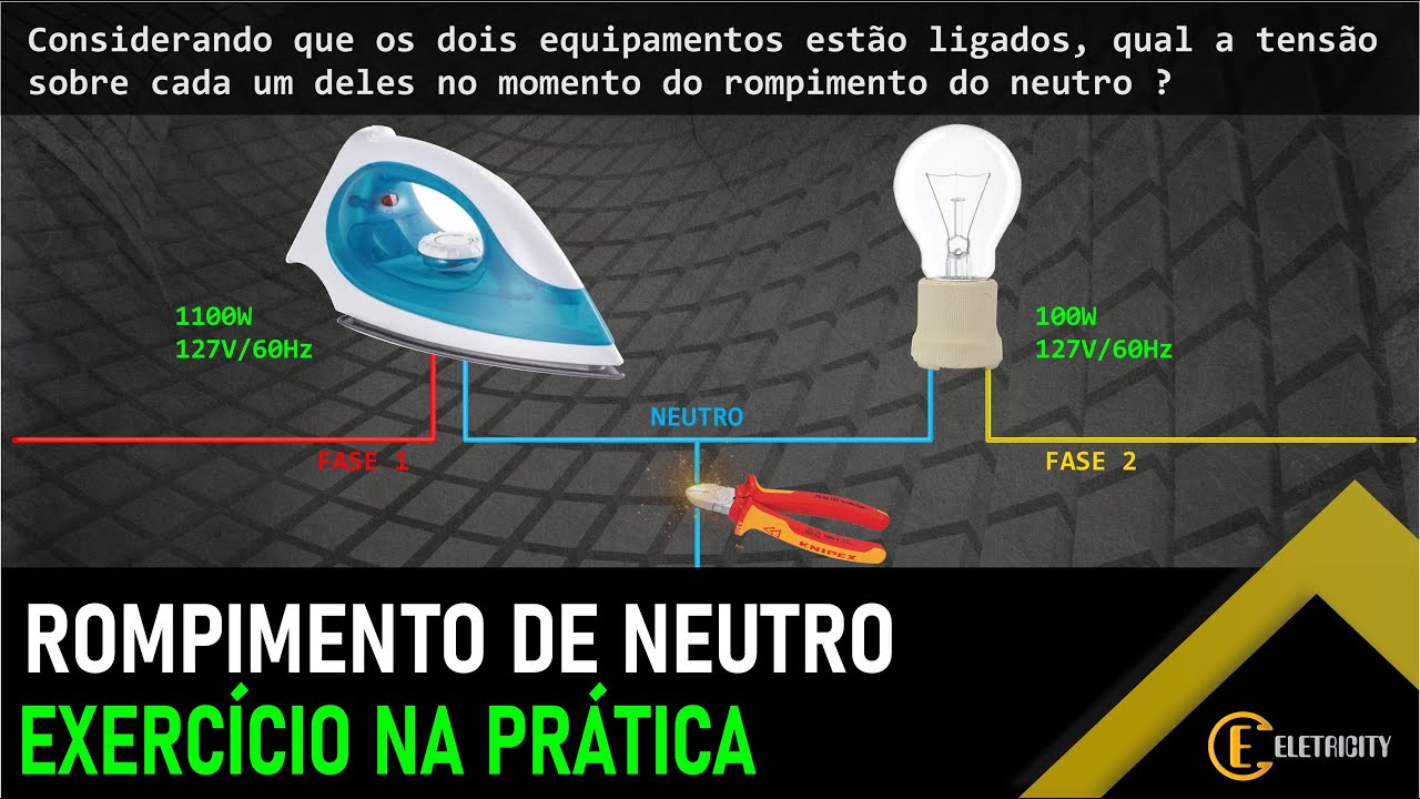 ROMPIMENTO DE NEUTRO – O QUE VAI ACONTECER COM AS CARGAS? - TEORIA E PRÁTICA!