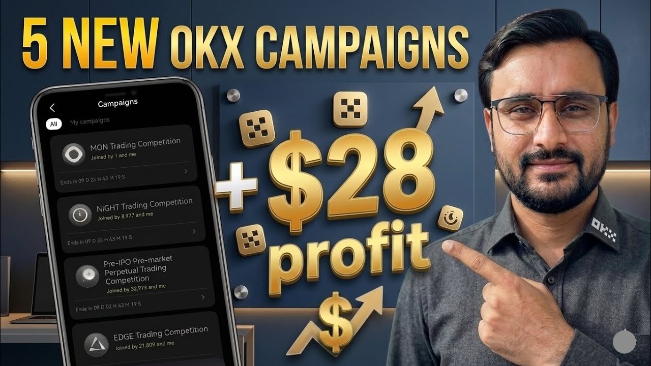 OKX New Campaigns 2026 | Earn Up To $28 from MON, NIGHT, EDGE, PROS & Pre-IPO Competitions