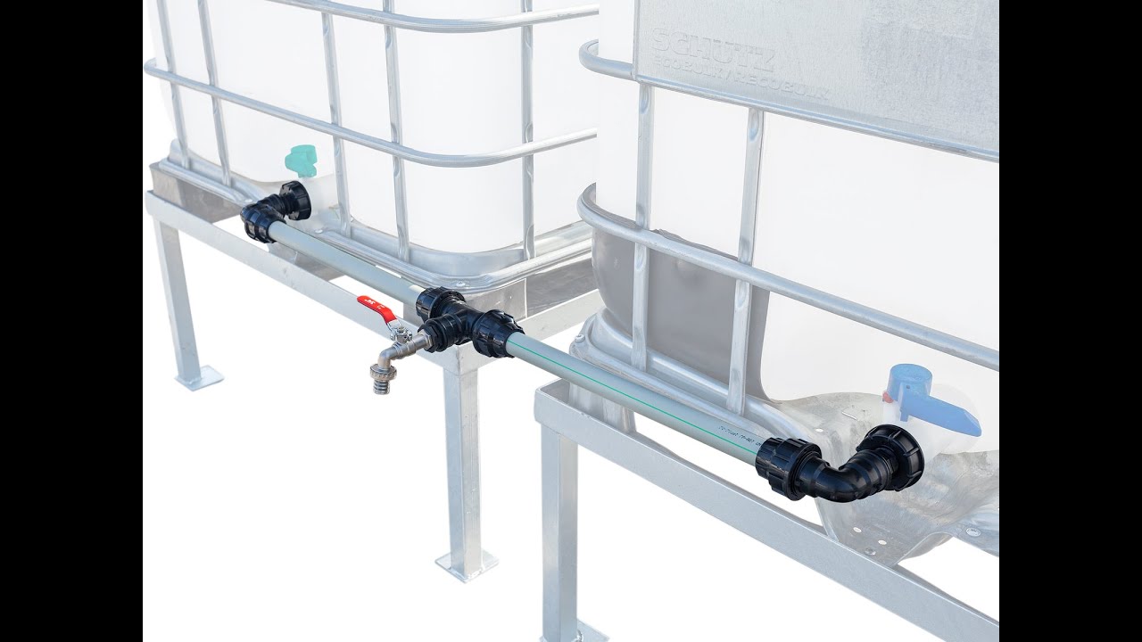 Propojení IBC nádrži - instalace