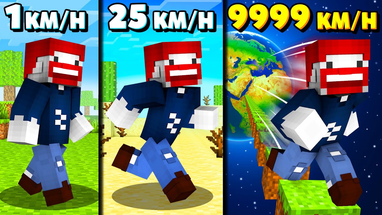 Ich LAUFE 6.325.931 km/h in MINECRAFT!
