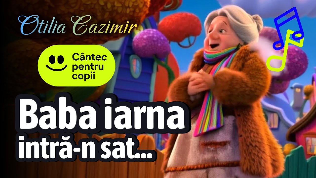 Baba iarna - Cântec pentru copii | Desene animate | Poezie de Otilia Cazimir | Versuri complete