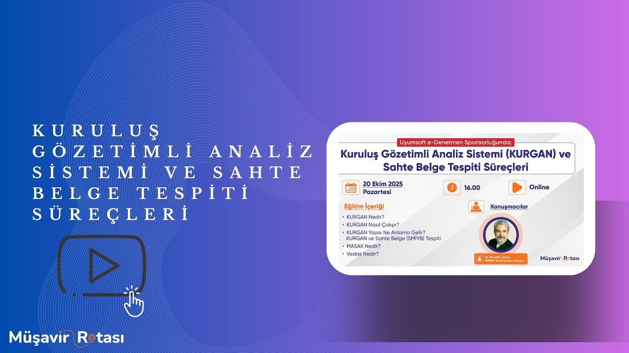 Kuruluş Gözetimli Analiz Sistemi (KURGAN) ve Sahte Belge Tespiti Süreçleri |