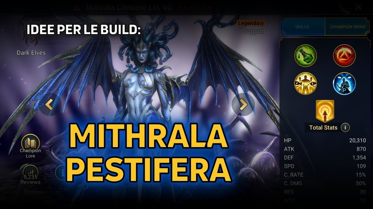 🇮🇹 💡 Idee per le build: MITHRALA PESTIFERA 💡 in Raid Shadow Legends