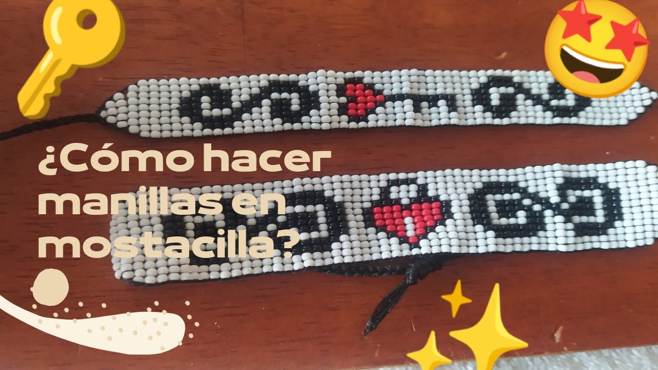 Como hacer una hermosa manilla en mostacilla 🤩