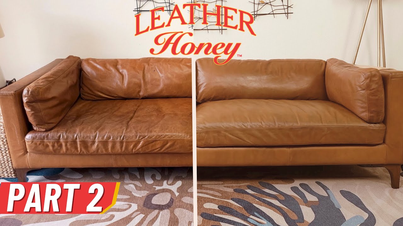 How To Fully Repair and Recondition a Leather Couch (Poly & Bark) Part 2 of 3