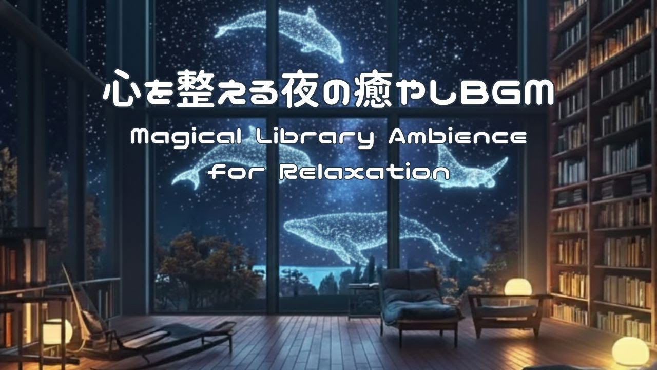 【夜のBGM】心を整える夜の癒やしBGM | Magical Library Ambience For Relaxation