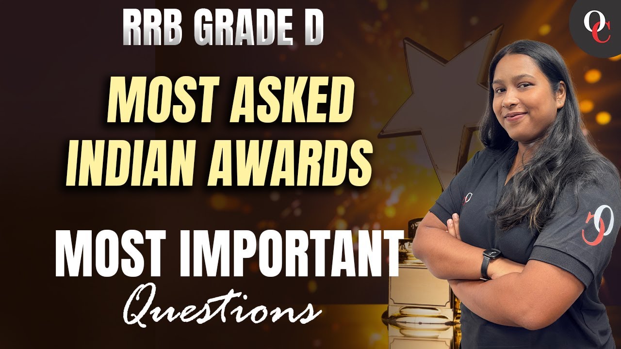 RRB GRADE D || Most Asked Indian Awards | By Liza Ma'am