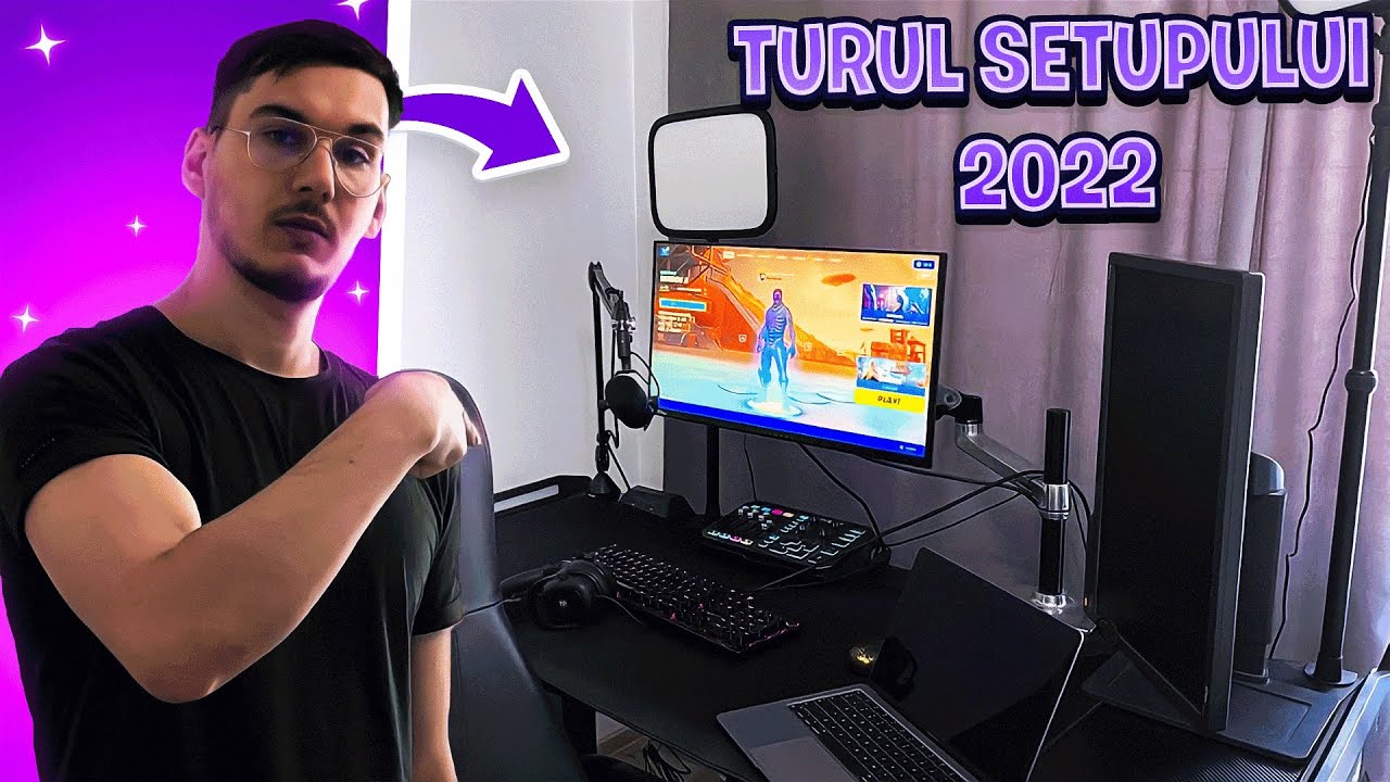 🤩 TURUL SETUP-ului MEU de GAMING + STREAMING pentru 2022