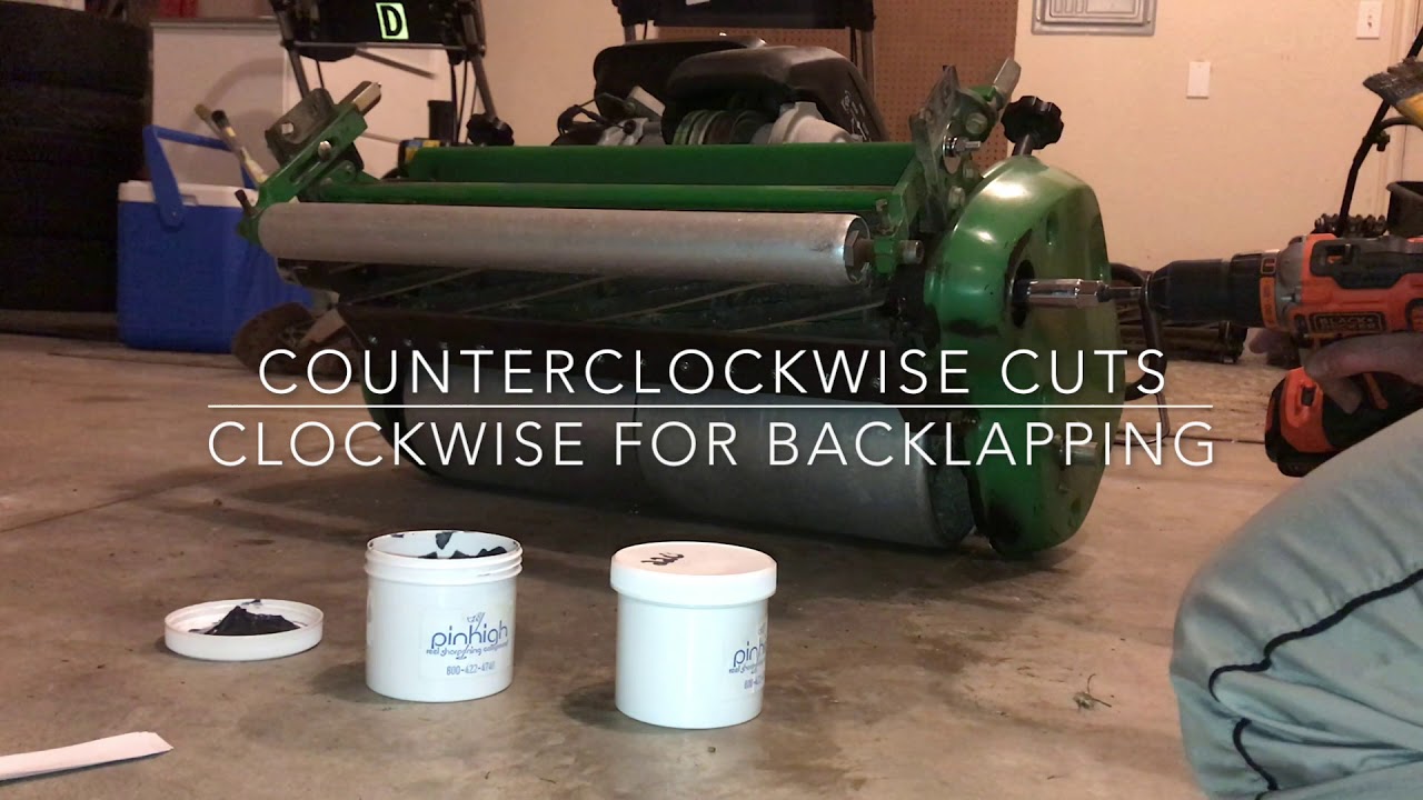 John Deere 220 Greens Mower Backlapping - Basic Instructions.