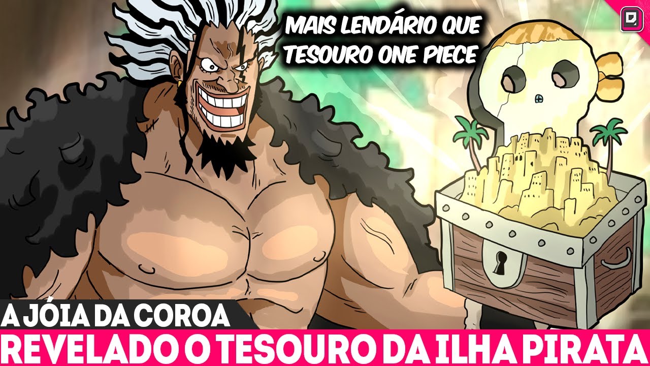 O TESOURO DE ROCKS REVELADO - A JÓIA DA COROA DE HACHINOSU A ILHA PIRATA - ONE PIECE 1157