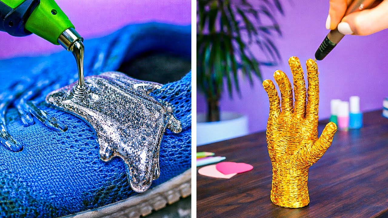 🔥 GLUE GUN VS 3D PEN ✨ BRAND NEW VIRAL Crafts You Need to Try! ✂️✨