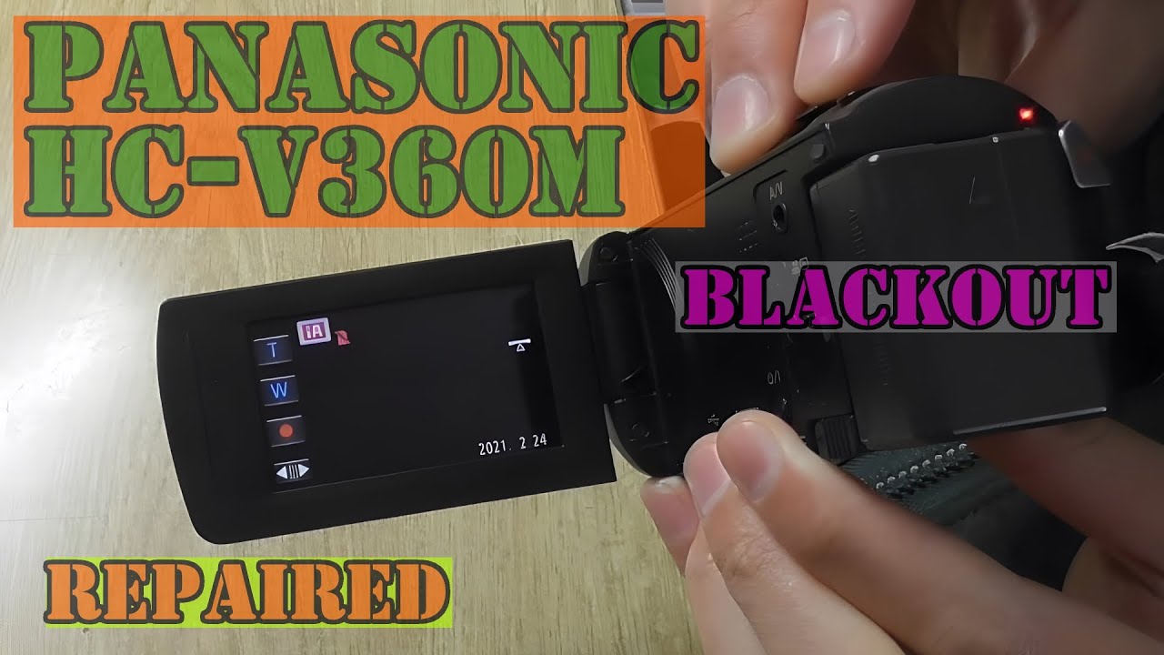 Panasonic HC-V360m camcorder [Black out LCD from CMOS] Repaierd-rec