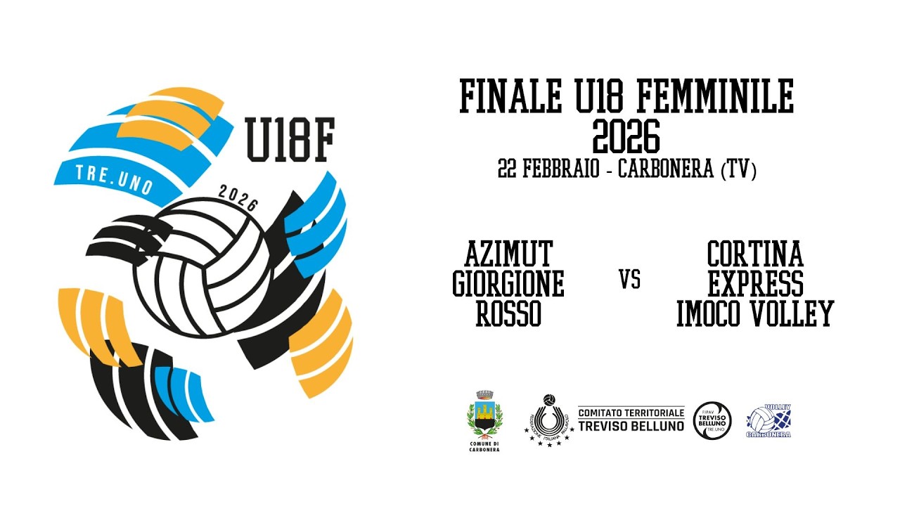 FINALE U18F: AZIMUT GIORGIONE ROSSO - CORTINA EXPRESS IMOCO VOLLEY