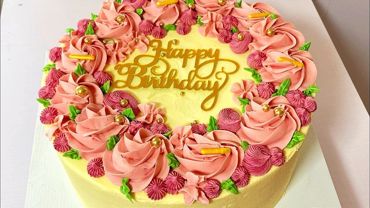 Beautiful Cake Decorating Ideas like a pro/ most satisfying cake decorating Buttercream Cake 