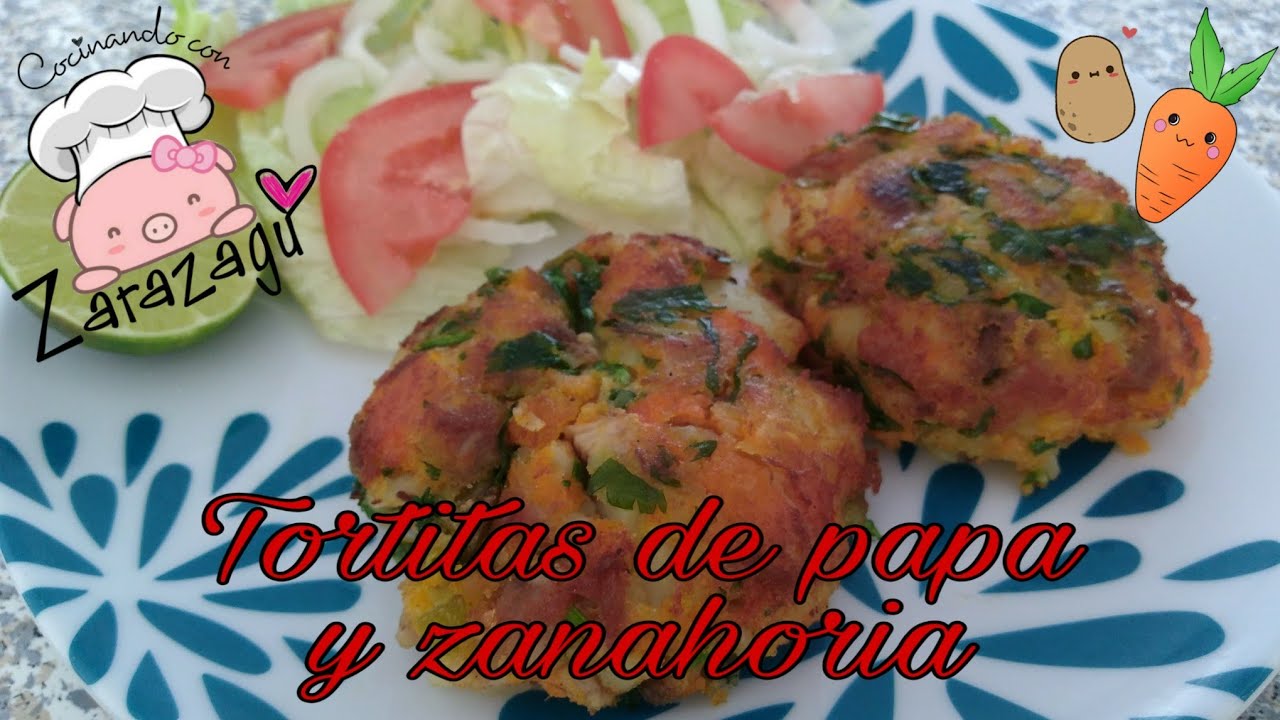 Tortitas de papa y zanahoria