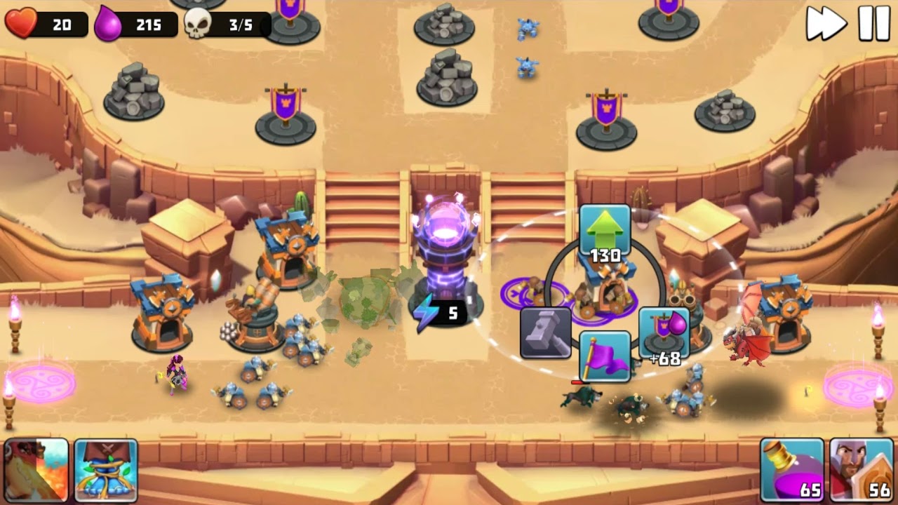 Castle Creeps TD - Chapter 35 Level 140 Sandstair - 3 Stars (Without Sentinel)