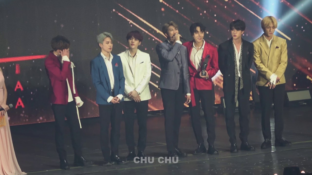 181128 AAA BTS 대상 수상소감 직캠 FANCAM 방탄소년단
