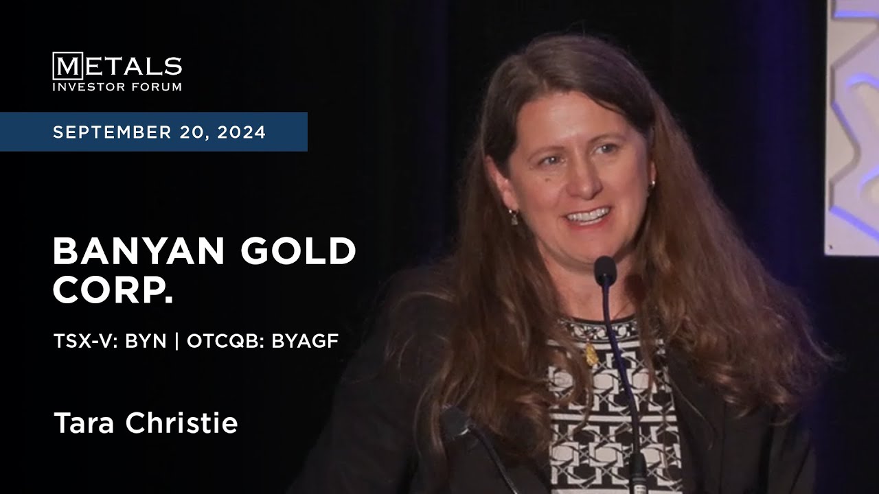 Tara Christie of Banyan Gold Corp. presents at Metals Investor Forum | Sept. 20-21, 2024