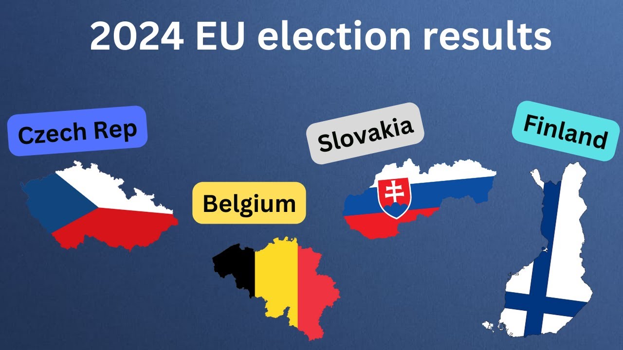 European Parliament election results (Belgium, Czech Rep, Slovakia, Finland)