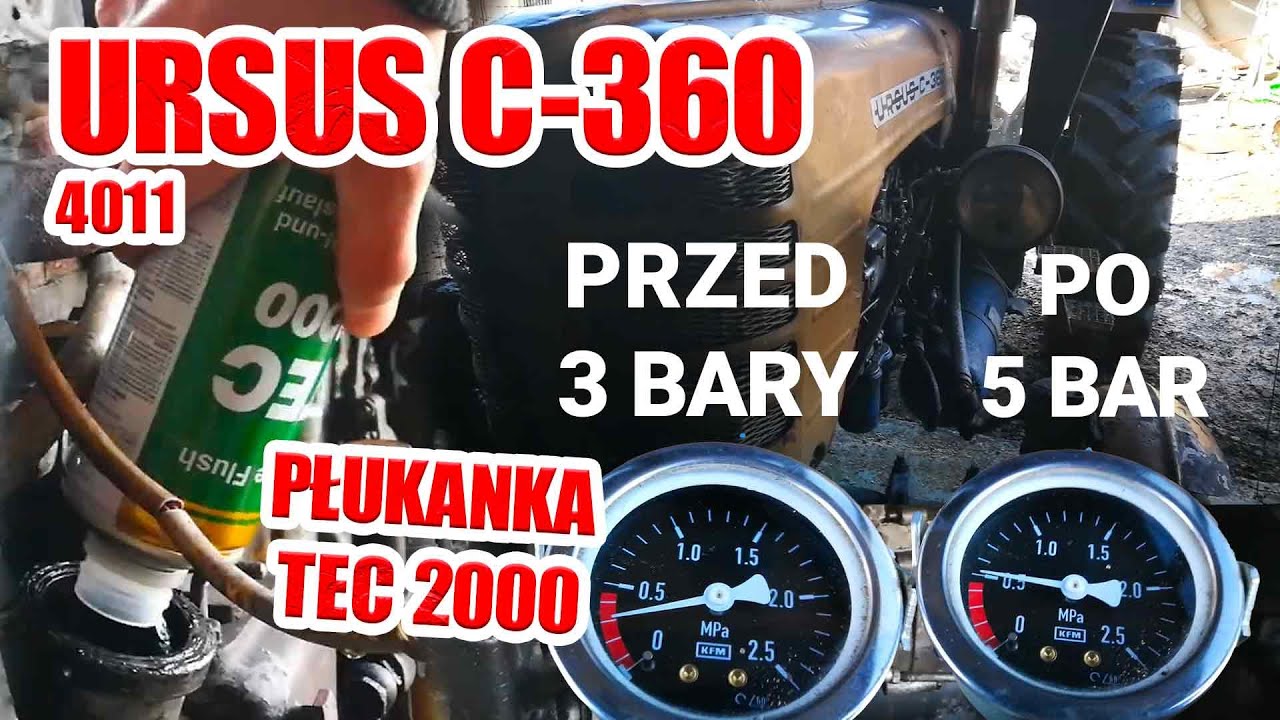 Ursus c360 4011 płukanie silnika TEC 2000 poprawa kompresji z 3 na 5 bar