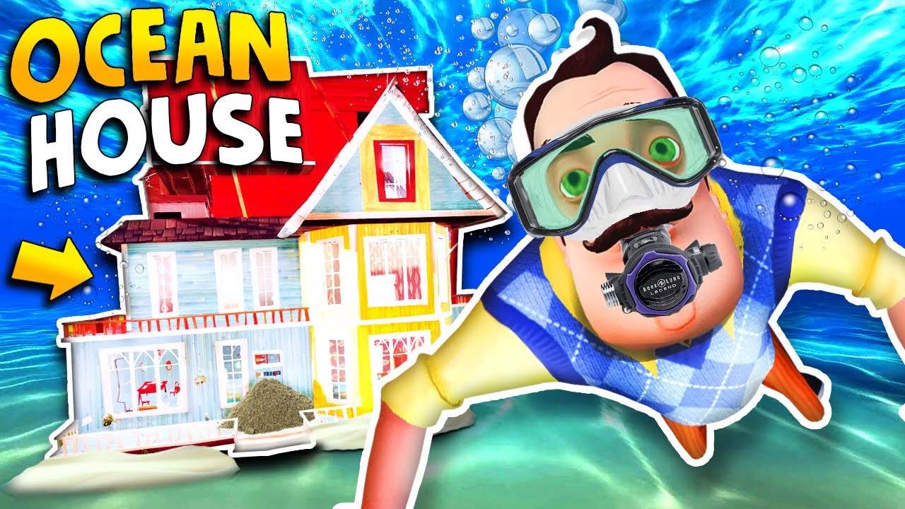 Переносим дом соседа в океан!!! | Геймплей Hello Neighbor (Модификации)