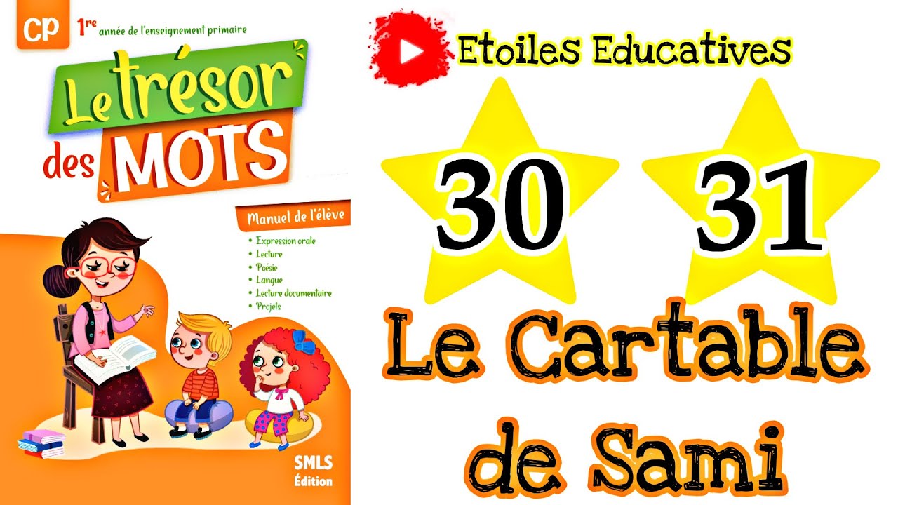 Le cartable de Sami | page 30 trésor des mots CP page 30 page 31