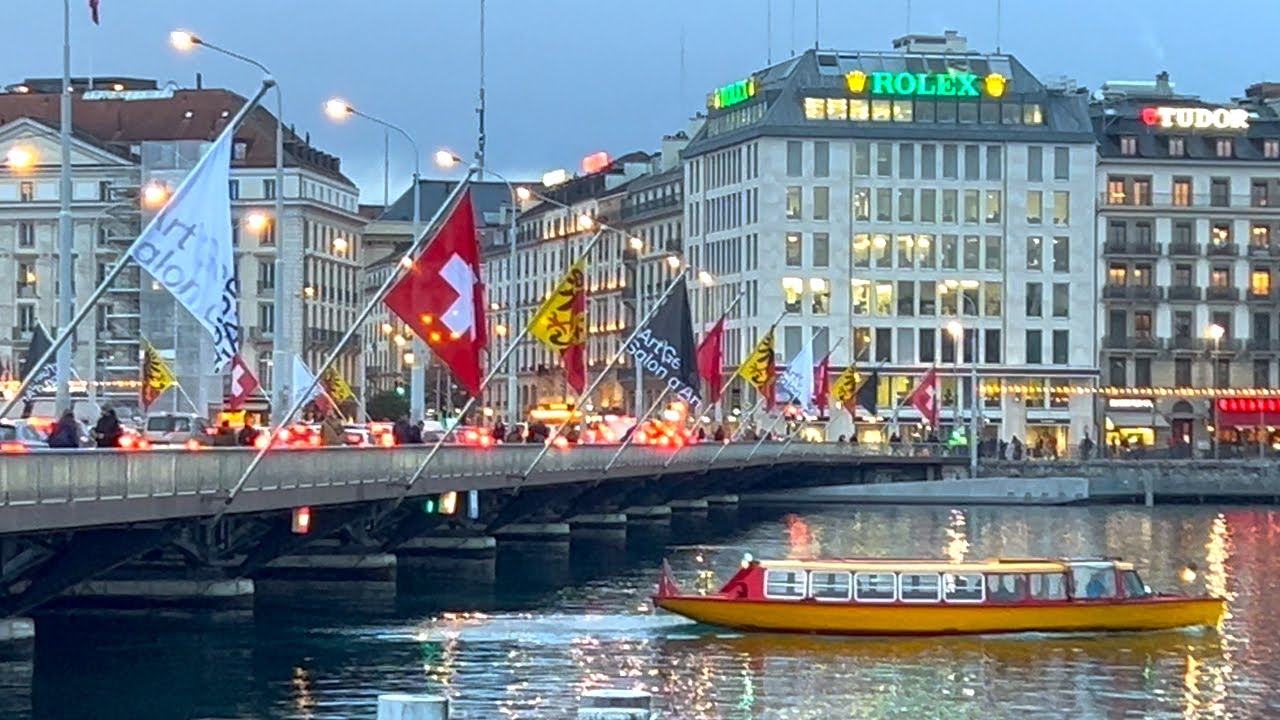 Geneva Walk 2025 🇨🇭 4K Walking Tour Switzerland