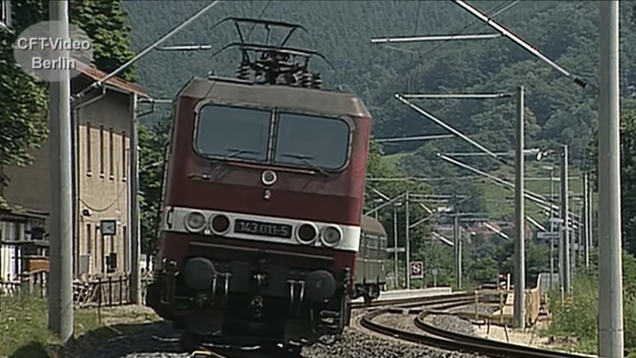 Die Saalebahn unter Fahrdraht